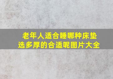 老年人适合睡哪种床垫选多厚的合适呢图片大全