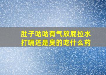 肚子咕咕有气放屁拉水打嗝还是臭的吃什么药