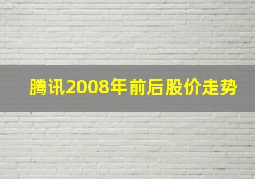 腾讯2008年前后股价走势