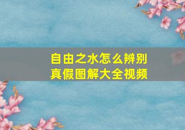 自由之水怎么辨别真假图解大全视频