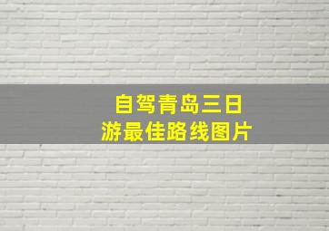 自驾青岛三日游最佳路线图片