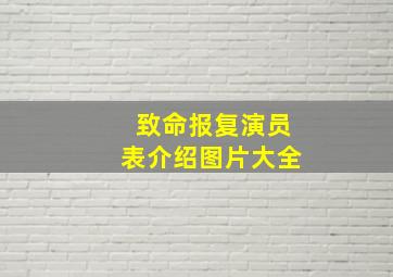 致命报复演员表介绍图片大全