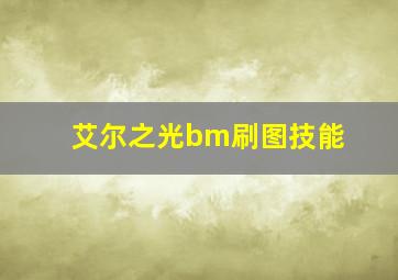 艾尔之光bm刷图技能