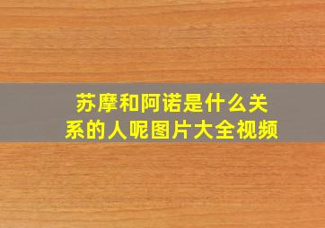 苏摩和阿诺是什么关系的人呢图片大全视频