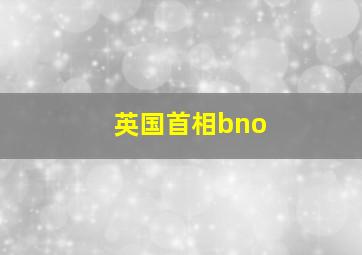 英国首相bno