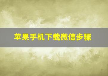 苹果手机下载微信步骤