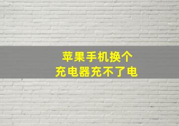 苹果手机换个充电器充不了电