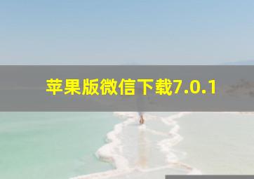 苹果版微信下载7.0.1