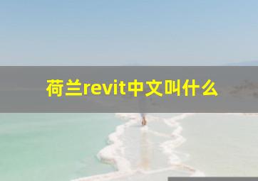 荷兰revit中文叫什么