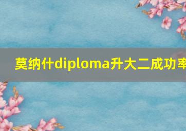 莫纳什diploma升大二成功率