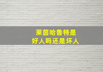 莱茵哈鲁特是好人吗还是坏人