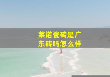 莱诺瓷砖是广东砖吗怎么样