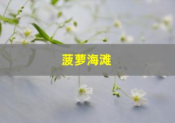 菠萝海滩