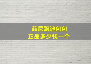 菲尼路迪包包正品多少钱一个