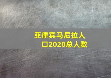 菲律宾马尼拉人口2020总人数