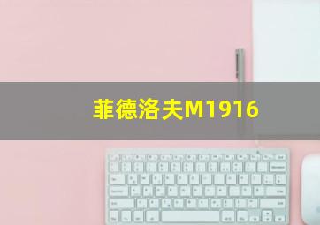 菲德洛夫M1916