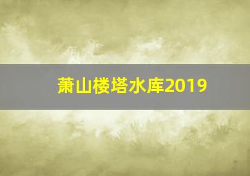 萧山楼塔水库2019