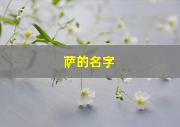 萨的名字