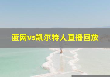 蓝网vs凯尔特人直播回放