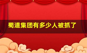 蜀道集团有多少人被抓了