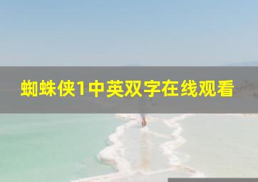 蜘蛛侠1中英双字在线观看