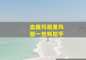 血腥玛丽是玛丽一世吗知乎