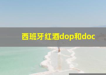 西班牙红酒dop和doc