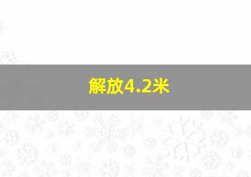 解放4.2米