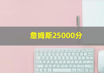 詹姆斯25000分