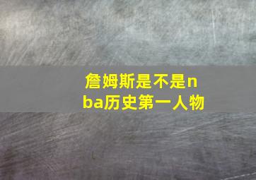 詹姆斯是不是nba历史第一人物