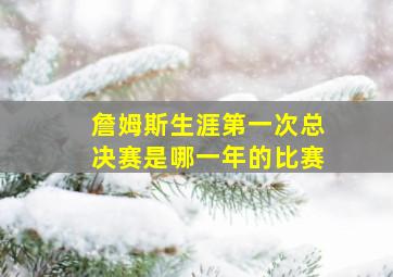 詹姆斯生涯第一次总决赛是哪一年的比赛