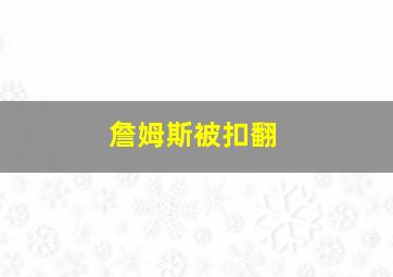 詹姆斯被扣翻