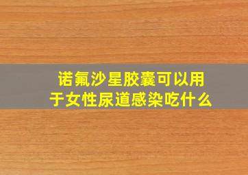 诺氟沙星胶囊可以用于女性尿道感染吃什么