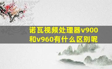 诺瓦视频处理器v900和v960有什么区别呢