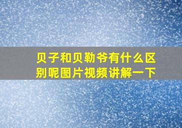 贝子和贝勒爷有什么区别呢图片视频讲解一下