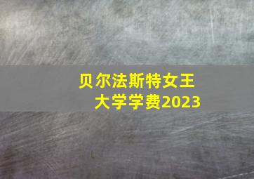 贝尔法斯特女王大学学费2023