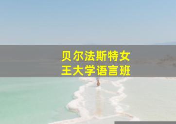 贝尔法斯特女王大学语言班