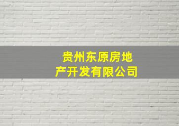 贵州东原房地产开发有限公司