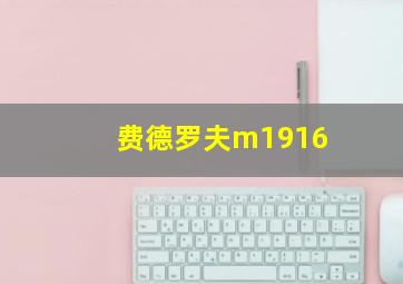 费德罗夫m1916