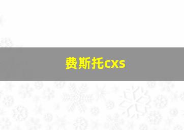 费斯托cxs