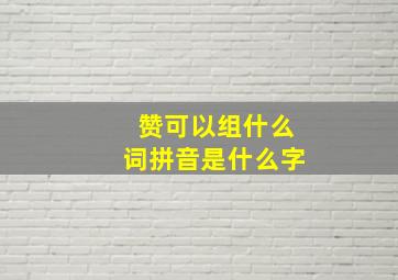 赞可以组什么词拼音是什么字