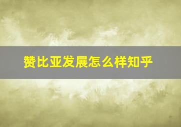 赞比亚发展怎么样知乎