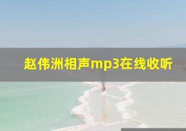 赵伟洲相声mp3在线收听