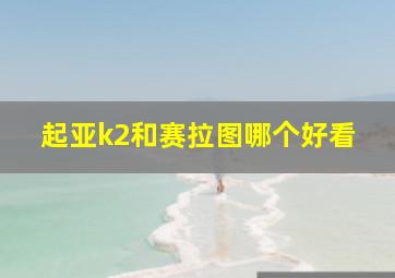 起亚k2和赛拉图哪个好看