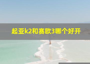 起亚k2和赛欧3哪个好开