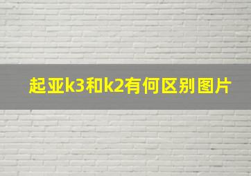 起亚k3和k2有何区别图片