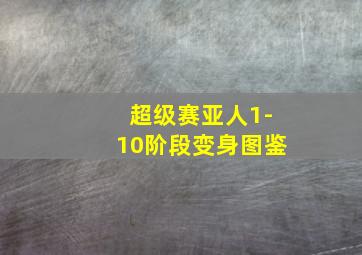 超级赛亚人1-10阶段变身图鉴