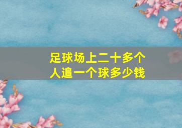 足球场上二十多个人追一个球多少钱