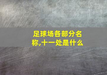 足球场各部分名称,十一处是什么