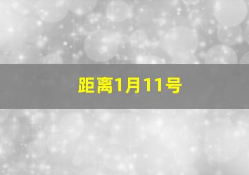 距离1月11号